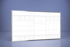 Tablica z nadrukiem, magnetyczna suchościeralna w ramce aluminiowej 200×120 cm