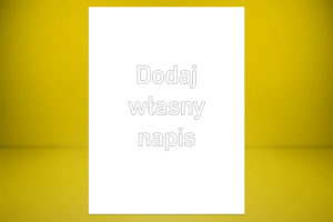 Tabliczka 15 x 25 cm z laminatu grawerskiego białego gładkiego