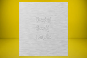 Tabliczka 20 x 30 cm z laminatu grawerskiego stal szczotkowana