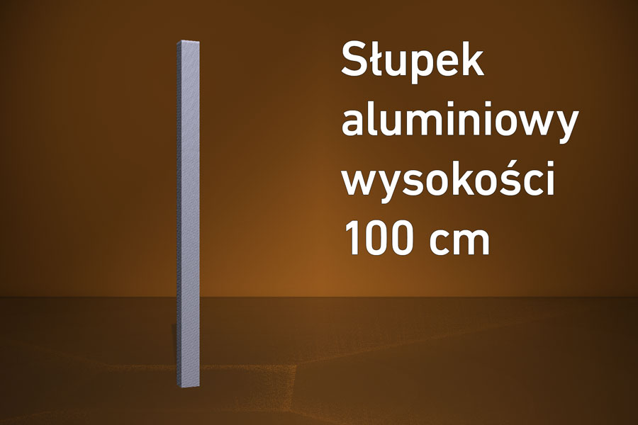 Słupek aluminiowy HD 100 cm