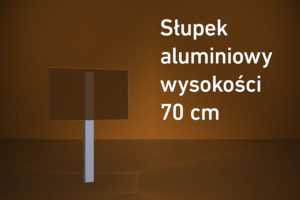 Słupek aluminiowy HD 70 cm